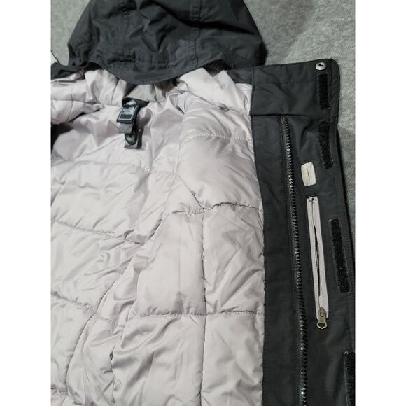 The North Face HyVent Coat‎ Belted Insulated Jacket Girl's Sz 10/12 Medium Black - Picture 12 of 15